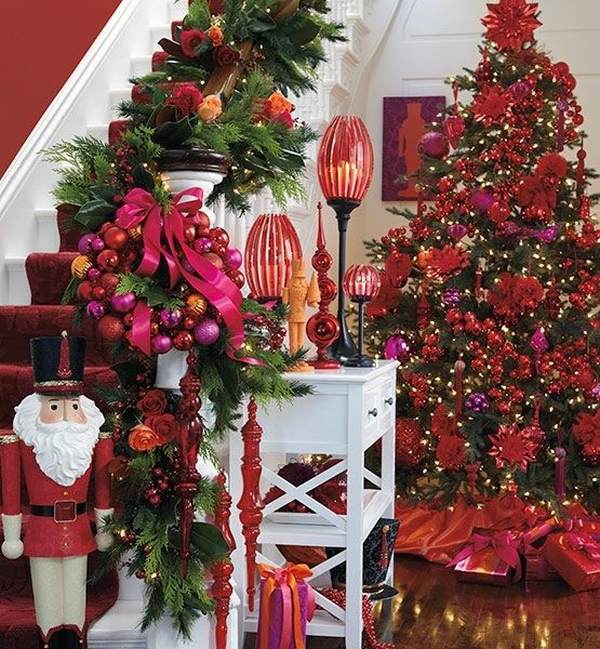 spectacular decorated christmas trees home decoration ideas red white green 