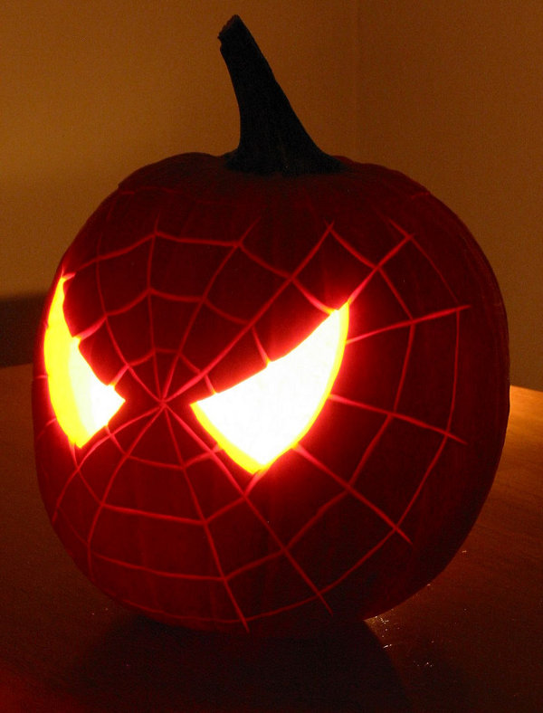 spiderman pumpkin