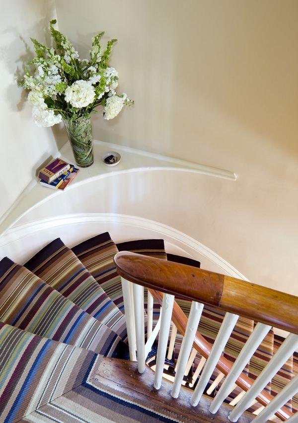 striped stair runners ideas contemporary home interior design