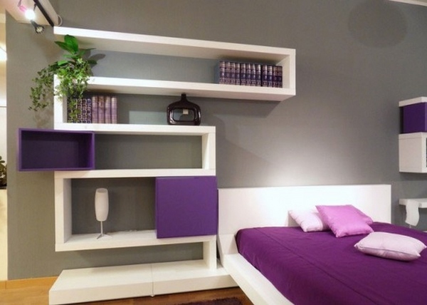 unique white wooden purple accent bedroom furniture 