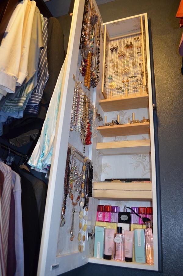 Closet organizers jewelry organizers wall mounted armoire