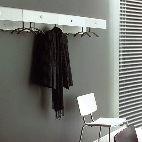 Clothes rack wall hangers contemporary home interior design