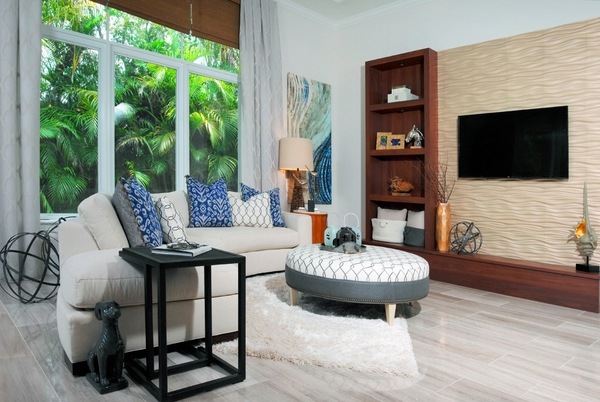 Living room interior design semi circular sectional sofas ideas black side table