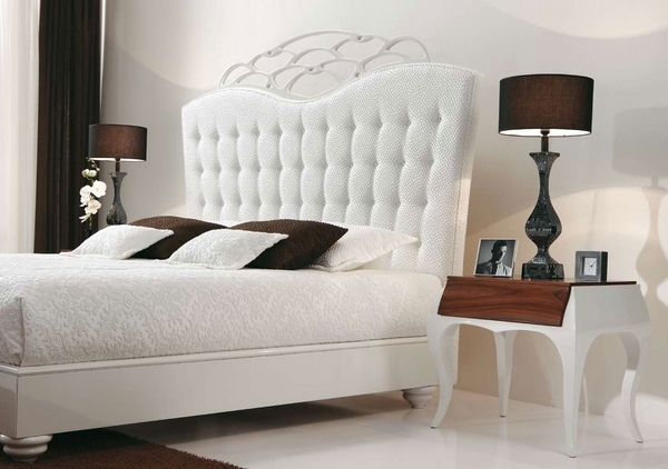 modern bedrooms interior bedding white tufted headboard