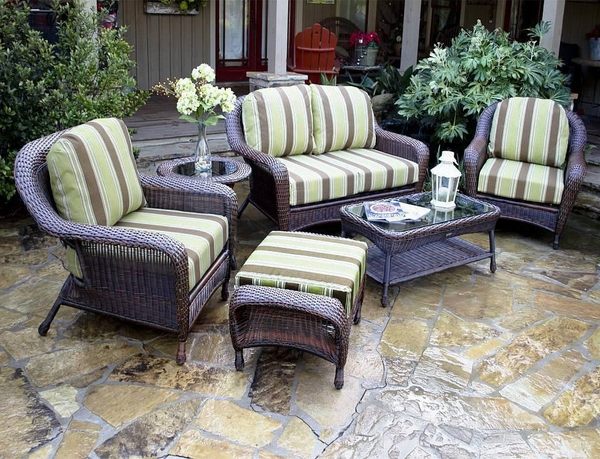 Outdoor loveseat cushion covers elegant patio design