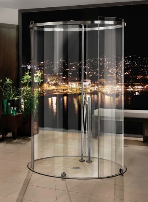 Oval glass shower stall modern home design ideas