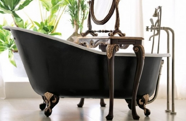 Unique black clawfoot tub elegant design standing faucet