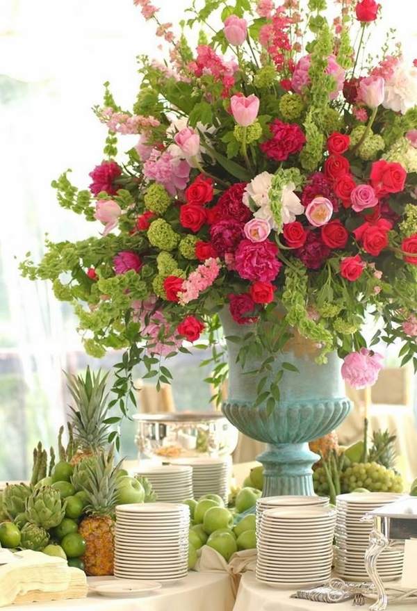 awesome table centerpiece buffet table decorating ideas