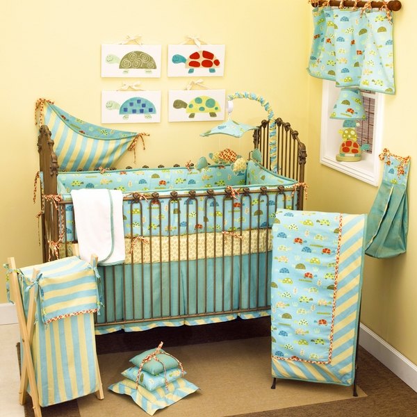boy crib bedding nursery room decor modern nursery