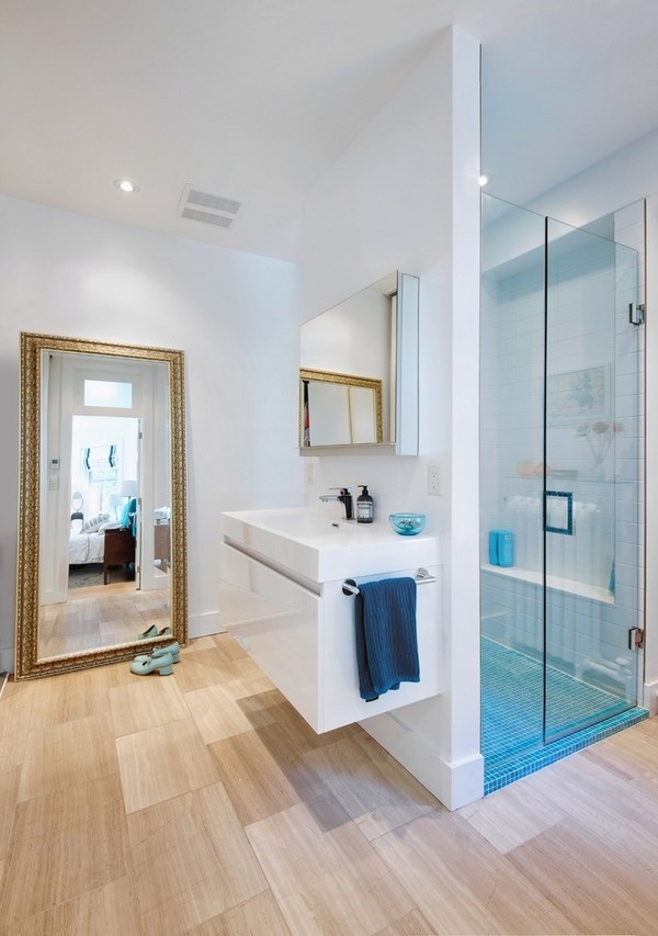 mirror cabinet walk in shower contemporary 
