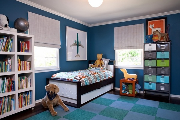 boys bedroom furniture ideas bed blue wall color