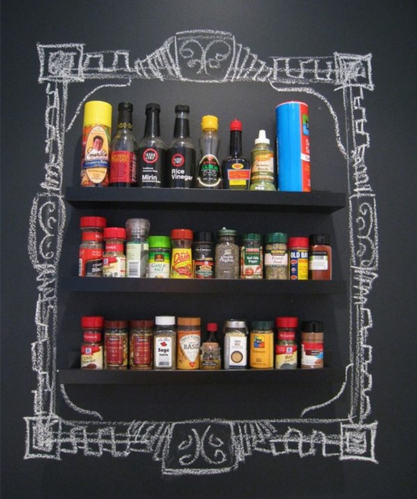 kitchen ideas spice rack frame