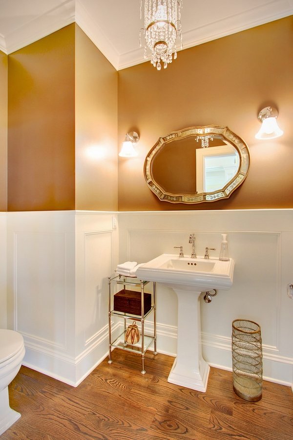 classic elegant white pedestal sink small bathroom ideas