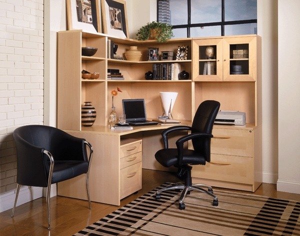 Corner Desk Functional And Space, Space Saver Corner Desk With Storage