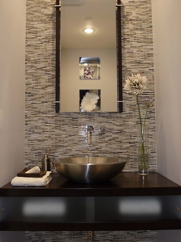 bathroom design stainless steel black vanity