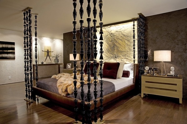 contemporary bedroom furniture leather