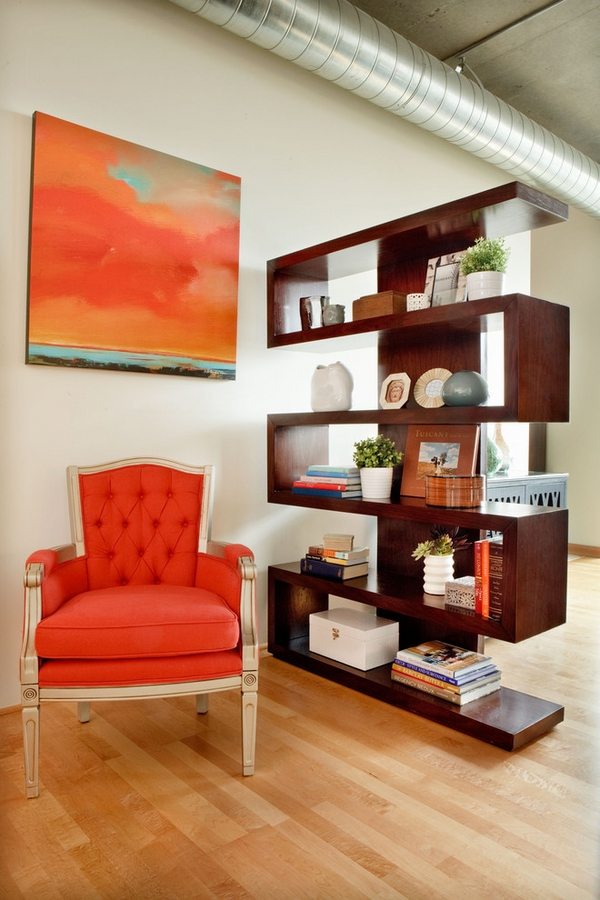 creative room dividers modern home furniture ideas wood open shelves
