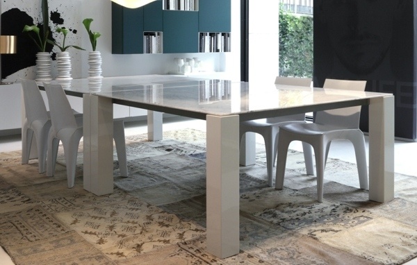 furniture white table original carpet design
