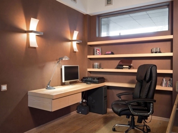 elegant corner design floating shelves