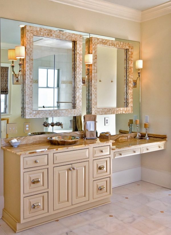 framed vanity mirrors wall sconces