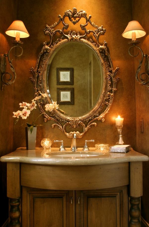 framed vanity mirrors ornate frame
