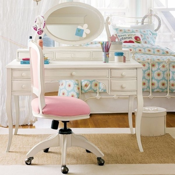 girls bedroom furniture ideas white pink chair