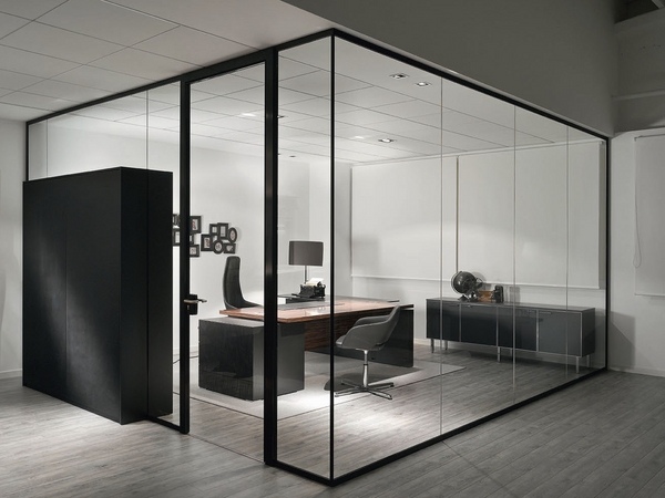 glass divider partition ideas modern design
