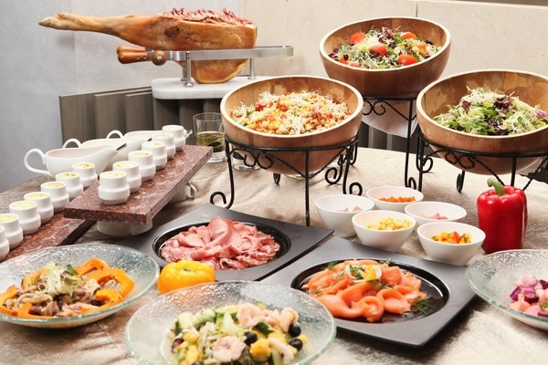 how to arrange appetizer buffet table ideas