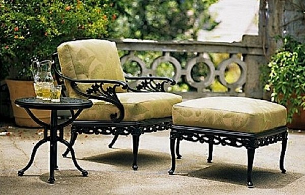 iron patio furniture chair comfortable seating