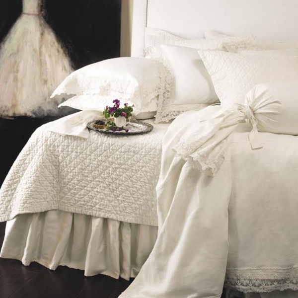  bedding covers white bedding sets lace decoration