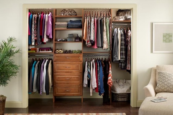 modern bedroom closet ideas drawers shelves