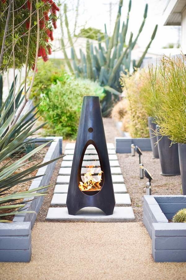 modern fireplace design outdoor ideas