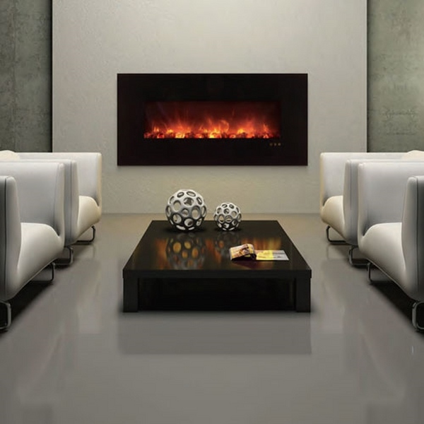 modern electric design living room fireplace ideas