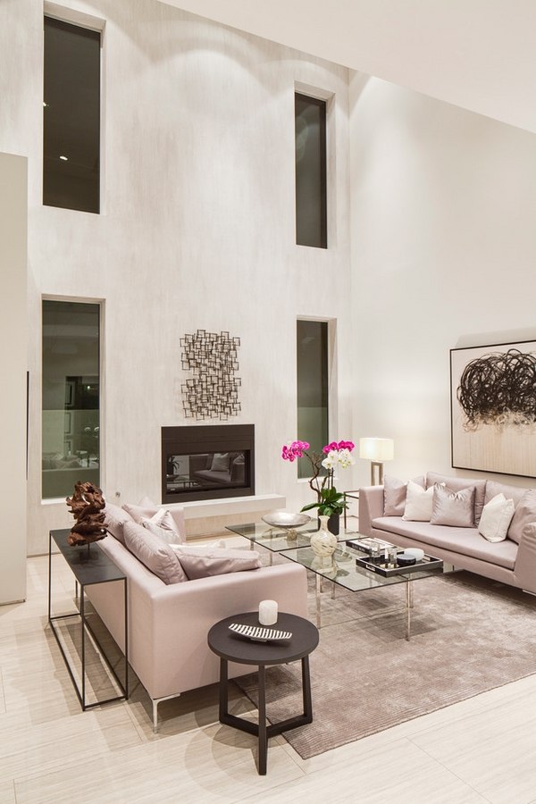 modern home interior minimalist table art object display