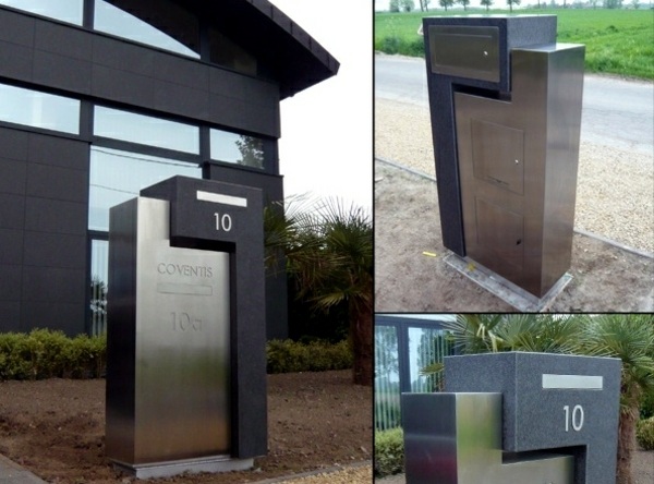 modern mailbox ideas stainless steel minimalist 