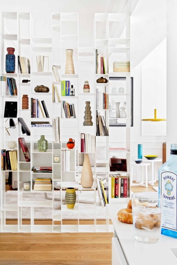 modern white open shelves contemporary kitchen ideas
