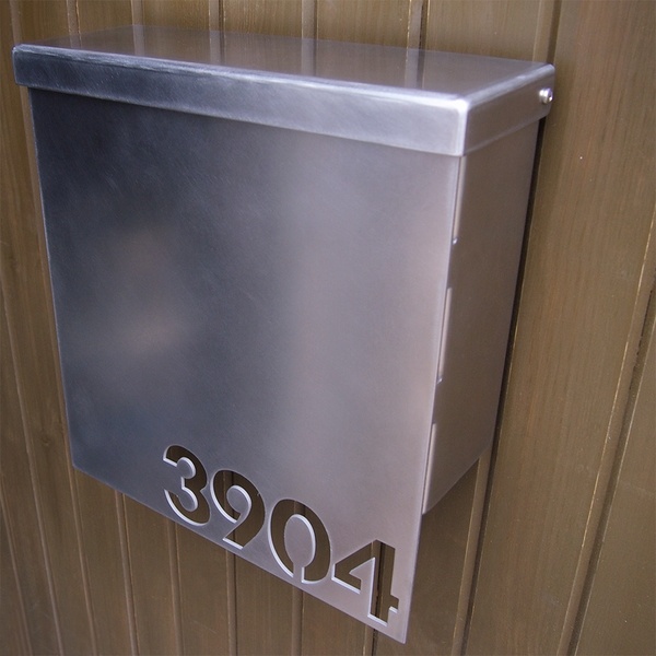 modern wall mailboxes stainless steel