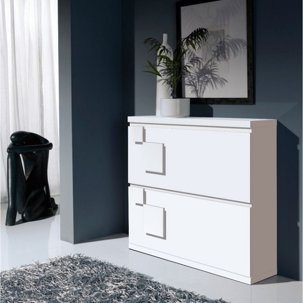 modern white cabinet two doors contemporary home furniture