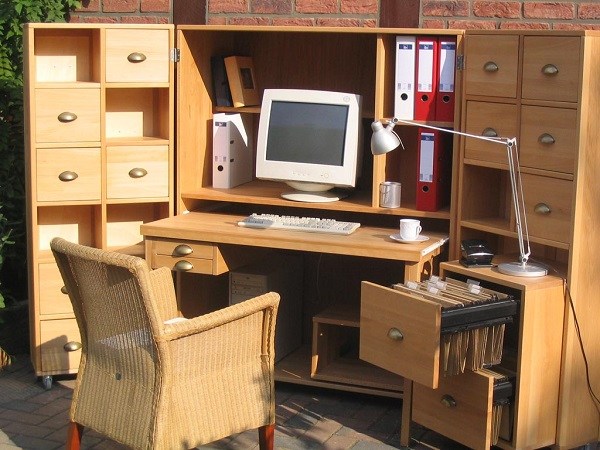 original computer armoire home office ideas storage space door drawers