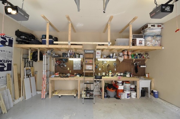 Overhead Garage Storage Ideas For, Pull Down Ceiling Storage Garage