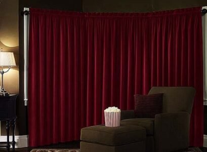 red-window-curtains-black-out-curtain-home-theater