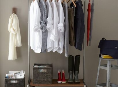 rolling-clothes-rack-design-shoe-shelf-clothing-organizers
