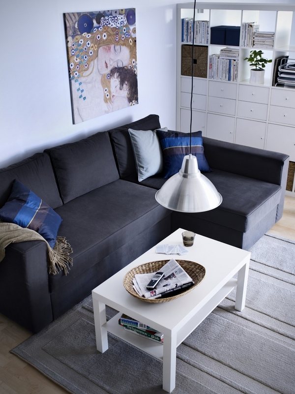 small sectional sofa small living room furniture ideas blue sofa white coffee table