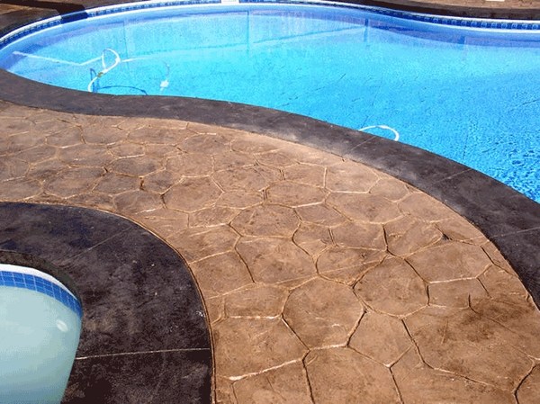 garden swimming pool deck ideas