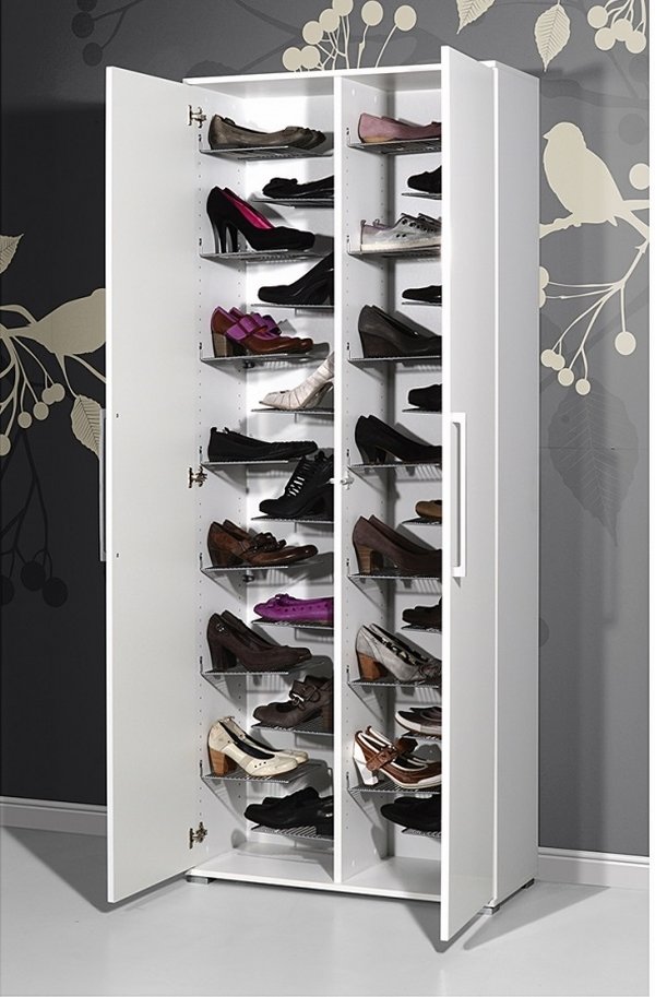 tall white shoe storage ideas space saving furniture