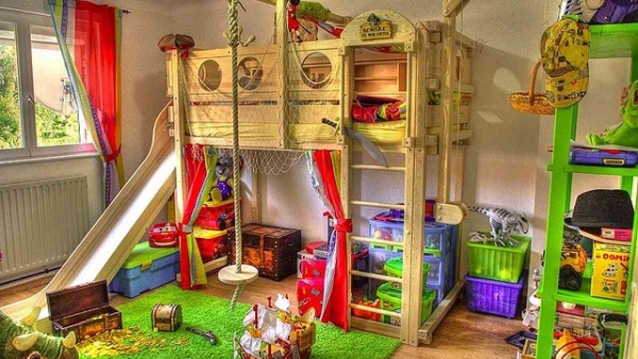 kids bedroom slide