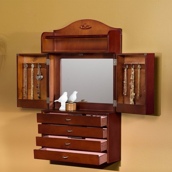 wall mount armoire ideas mirror drawers