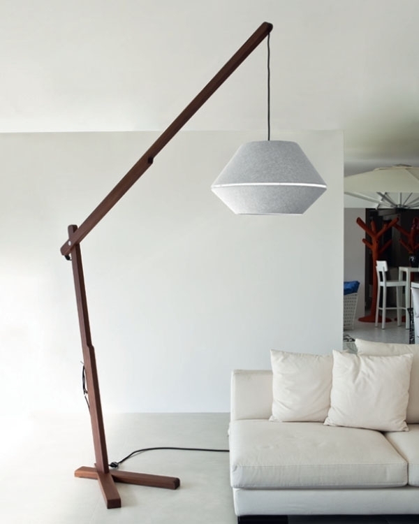 wood floor lamp modern living room lighting ideas