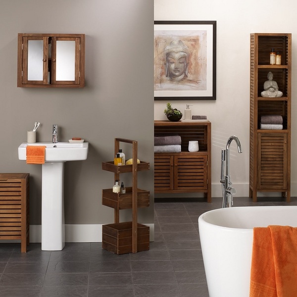 wood shower caddies pros cons contemporary bathroom ideas