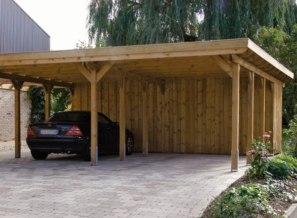 wooden double carport construction ideas